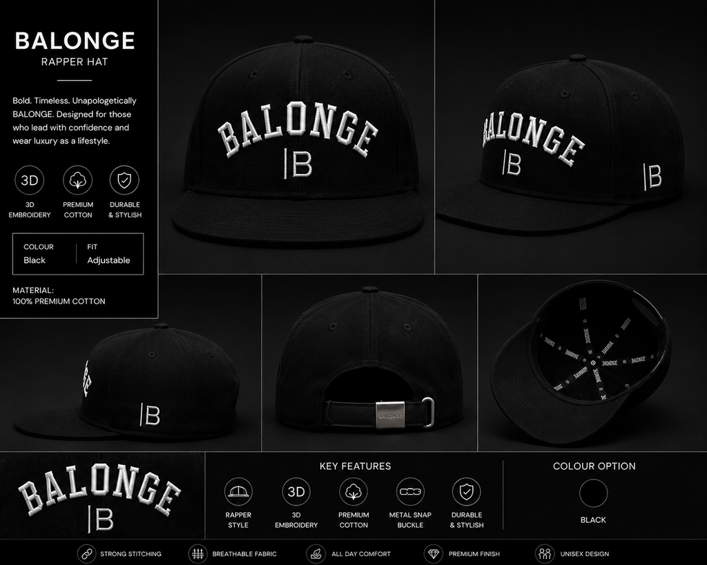 BALONGE Premium Rapper Hat