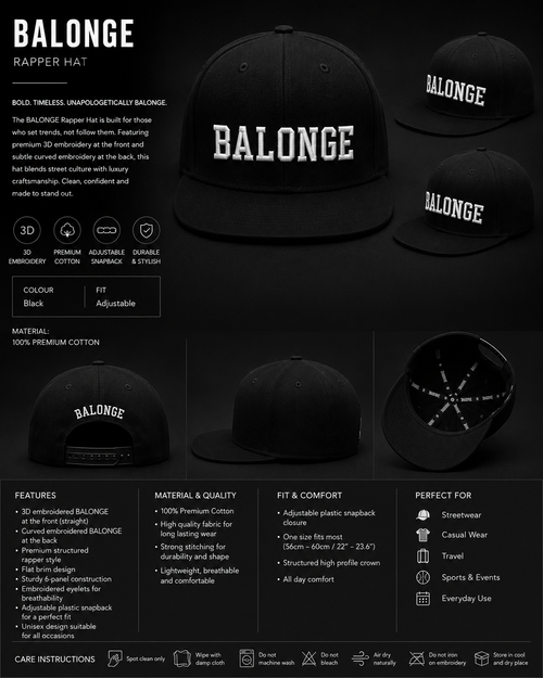 BALONGE Bold Rapper Hat