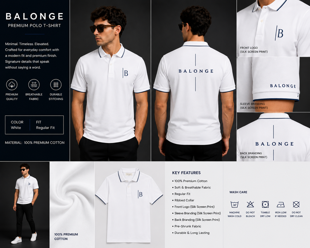 BALONGE Premium Polo T-Shirt