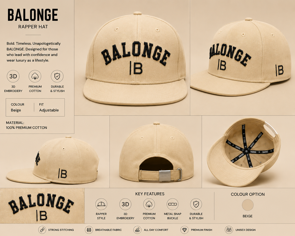 BALONGE Premium Rapper Hat